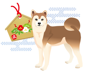 サンプル　日本犬 和風-5